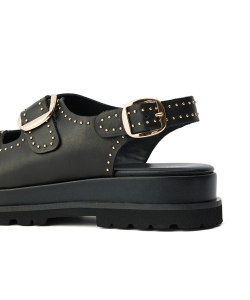 MOHI（モヒ）の「【MOHI（モヒ）】SETA/バックルスタッズサンダル（サンダル・レディース・ブラック・38/36/37）」の7枚目の写真