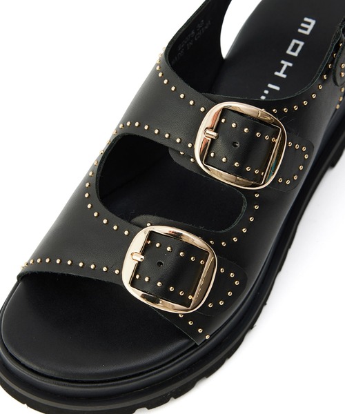 MOHI（モヒ）の「【MOHI（モヒ）】SETA/バックルスタッズサンダル（サンダル・レディース・ブラック・38/36/37）」の11枚目の写真