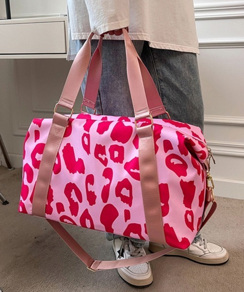 Miniministore(ミニミニストア)の「ボストンバッグ大容量キャリーオンバッグ(ボストンバッグ・レディース・ブラック/フューシャピンク・FREE)」の21枚目の写真