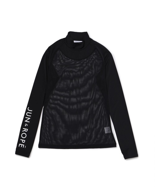 【UV】【吸汗速乾】クールコアメッシュコンビモックインナー（Tシャツ/カットソー）｜JUN&ROPE'（ジュンアンドロペ）