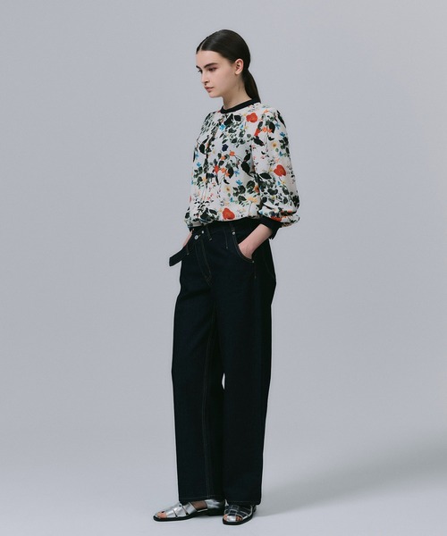 NOISE MAKER(ノイズメーカー)の「ハイウエスト ワイドデニムパンツ(デニムパンツ・レディース・サックスブルー/ネイビー・38/36/34)」の17枚目の写真