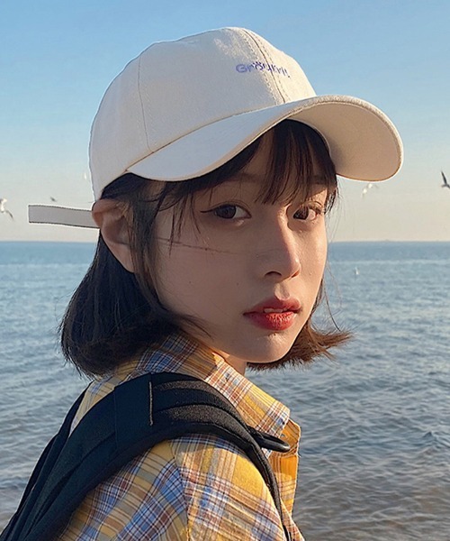 Miniministore（ミニミニストア）の「英字ロゴキャップ 刺しゅう 帽子 小顔（キャップ・レディース・ブラック/ベージュ/パープル/ホワイト/ピンク・FREE）」の15枚目の写真