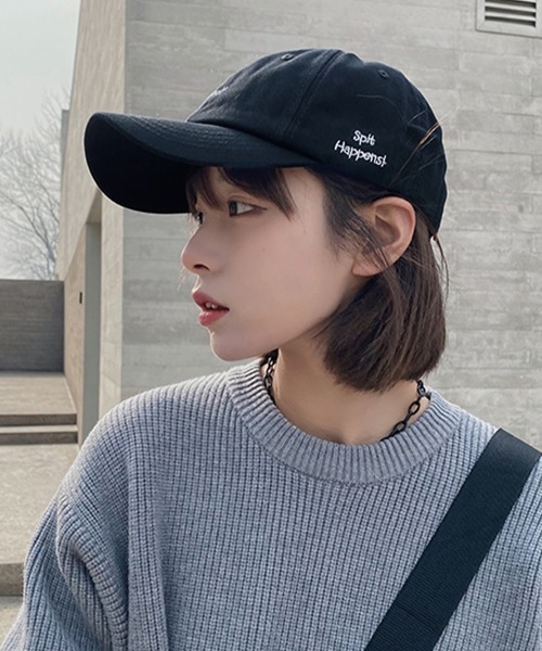 Miniministore（ミニミニストア）の「英字ロゴキャップ 刺しゅう 帽子 小顔（キャップ・レディース・ブラック/ベージュ/パープル/ホワイト/ピンク・FREE）」の20枚目の写真