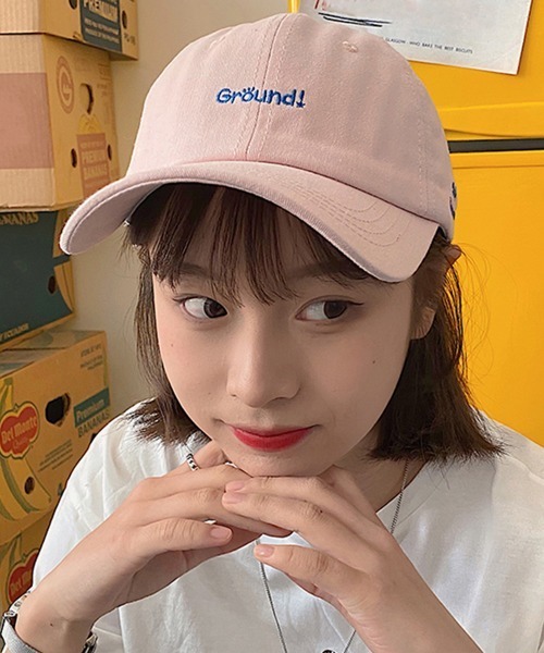 Miniministore（ミニミニストア）の「英字ロゴキャップ 刺しゅう 帽子 小顔（キャップ・レディース・ブラック/ベージュ/パープル/ホワイト/ピンク・FREE）」の21枚目の写真