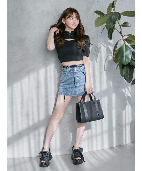 EATME(イートミー)の「ベルトミニショルダーバッグ(ショルダーバッグ・レディース・ブラック/アイボリー・FREE)」の17枚目の写真