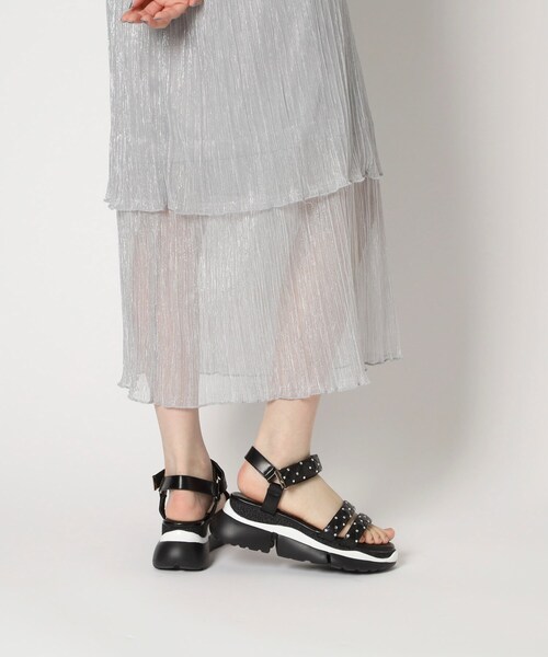 ESPERANZA(エスペランサ)の「ラインストーンスポサン(サンダル・レディース・ベージュ/ブラック・S/M/L/LL)」の14枚目の写真