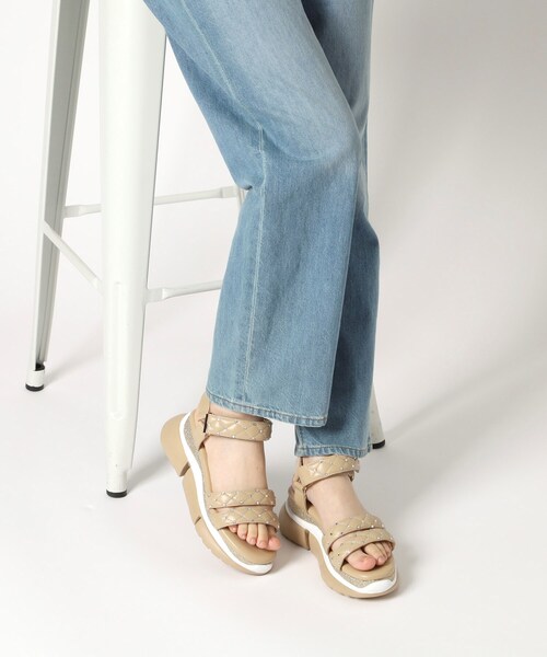 ESPERANZA(エスペランサ)の「ラインストーンスポサン(サンダル・レディース・ベージュ/ブラック・S/M/L/LL)」の8枚目の写真
