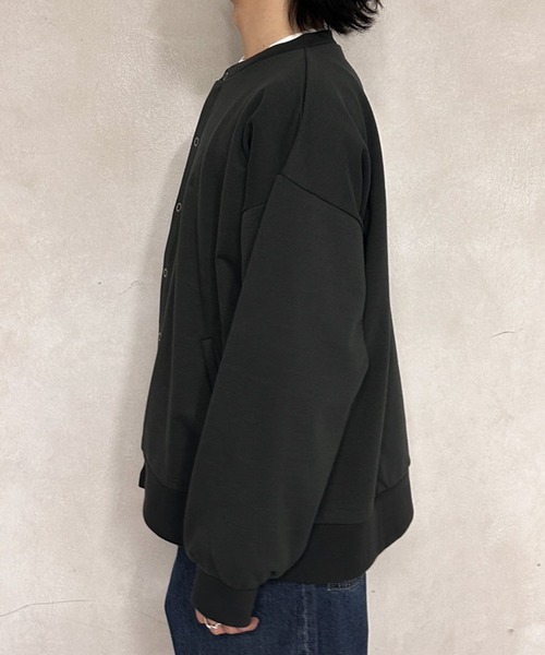 MUHET(ミュエータ)の「スウェットカーディガン(スウェット・レディース・杢グレー/ブルー/ブラック/グリーン・X-LARGE/MEDIUM)」の14枚目の写真