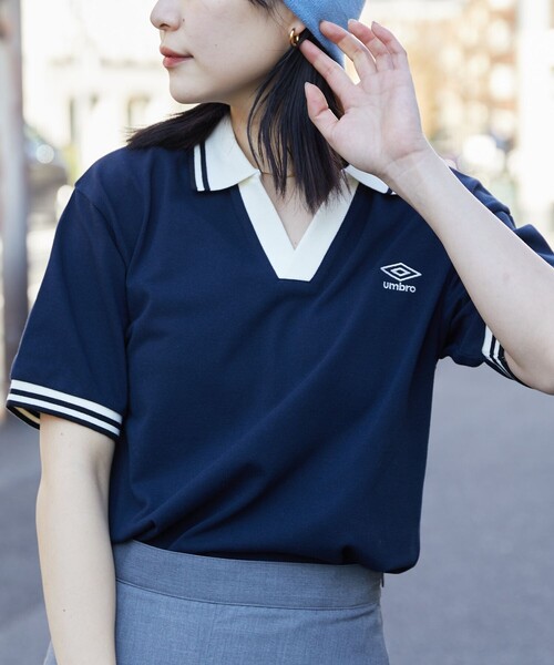 【希少コラボ】　UMBRO PUBLUX コラボ　ポロシャツ　あいみょん　別注 UMBRO×beauty&youth激似モデル アンブロ ポロシャツ あいみょん
