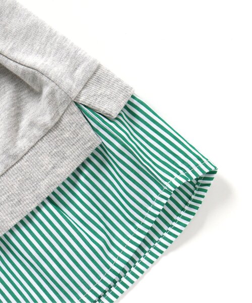 CONVERSE（コンバース）の「CONVERSE シャツレイヤードトップス（Tシャツ/カットソー・キッズ・アイボリー/グレー・80/90/100/110/120/130/140）」の10枚目の写真