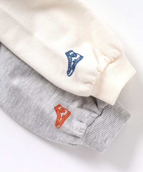 CONVERSE（コンバース）の「CONVERSE シャツレイヤードトップス（Tシャツ/カットソー・キッズ・アイボリー/グレー・80/90/100/110/120/130/140）」の11枚目の写真