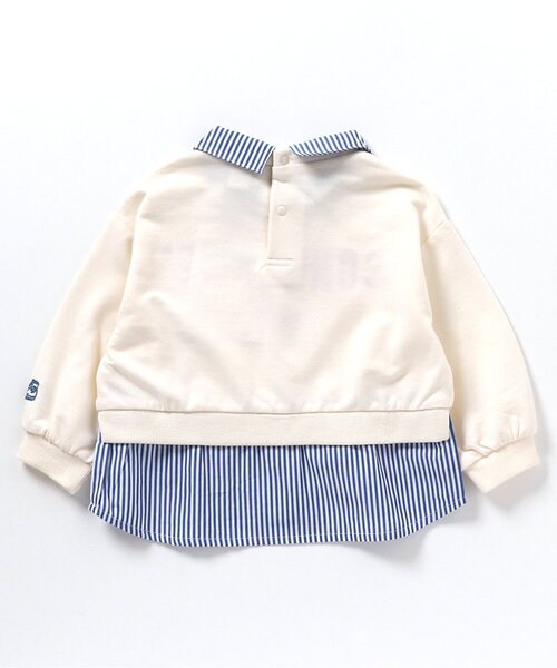 CONVERSE（コンバース）の「CONVERSE シャツレイヤードトップス（Tシャツ/カットソー・キッズ・アイボリー/グレー・80/90/100/110/120/130/140）」の14枚目の写真