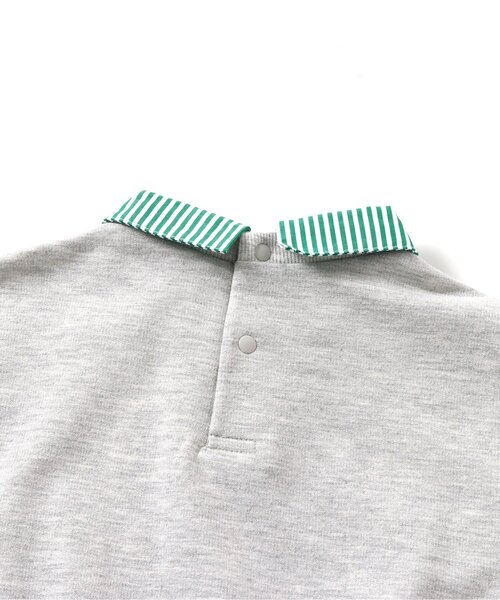 CONVERSE（コンバース）の「CONVERSE シャツレイヤードトップス（Tシャツ/カットソー・キッズ・アイボリー/グレー・80/90/100/110/120/130/140）」の16枚目の写真