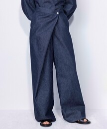 NAVE | マーセライズデニム ラップワイドパンツ(デニムパンツ)