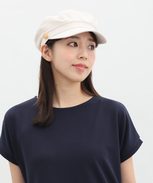 Honeys（ハニーズ）の「２ｗａｙマリン帽（キャスケット・レディース・ブラック系その他2/ブラック系その他/アイボリー/ベージュ・FREE）」の5枚目の写真