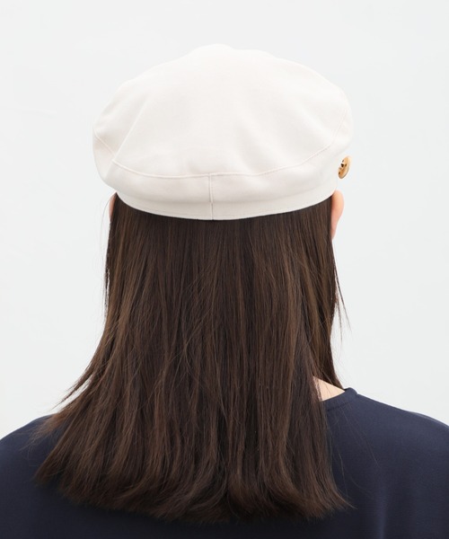 Honeys（ハニーズ）の「２ｗａｙマリン帽（キャスケット・レディース・ブラック系その他2/ブラック系その他/アイボリー/ベージュ・FREE）」の7枚目の写真