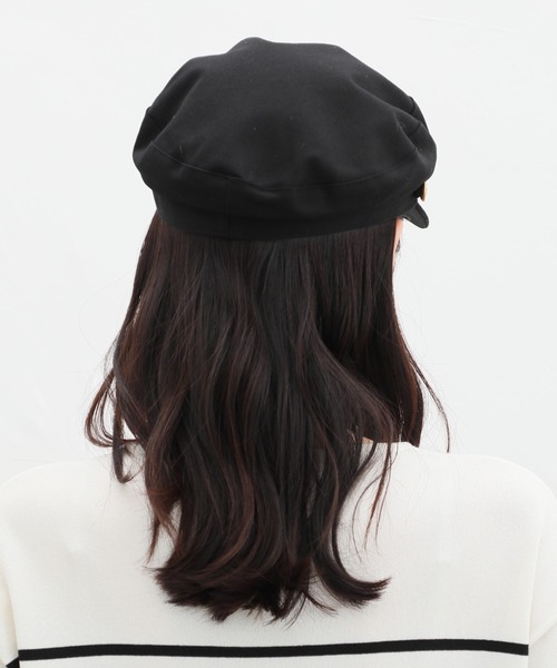 Honeys（ハニーズ）の「２ｗａｙマリン帽（キャスケット・レディース・ブラック系その他2/ブラック系その他/アイボリー/ベージュ・FREE）」の10枚目の写真