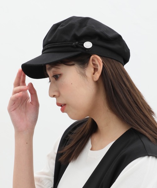 Honeys（ハニーズ）の「２ｗａｙマリン帽（キャスケット・レディース・ブラック系その他2/ブラック系その他/アイボリー/ベージュ・FREE）」の12枚目の写真