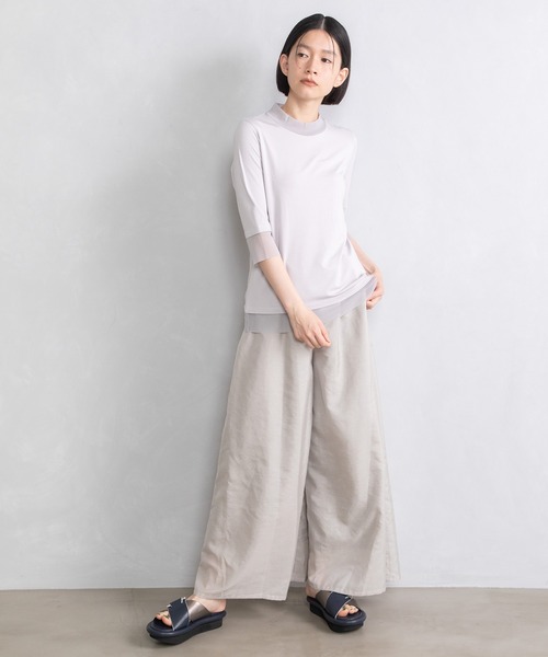 MARECHAL TERRE(マルシャルテル)の「チュールレイヤードプルオーバー(Tシャツ/カットソー・レディース・ホワイト/ライトグレー/ブラック/ブルー × パープル・MEDIUM)」の11枚目の写真