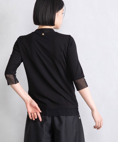 MARECHAL TERRE(マルシャルテル)の「チュールレイヤードプルオーバー(Tシャツ/カットソー・レディース・ホワイト/ライトグレー/ブラック/ブルー × パープル・MEDIUM)」の19枚目の写真