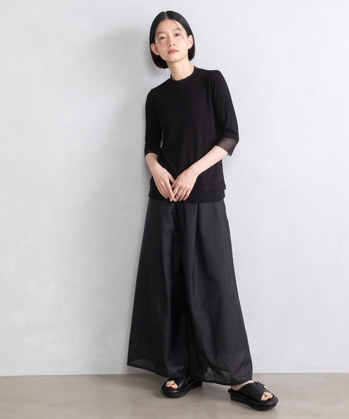 MARECHAL TERRE(マルシャルテル)の「チュールレイヤードプルオーバー(Tシャツ/カットソー・レディース・ホワイト/ライトグレー/ブラック/ブルー × パープル・MEDIUM)」の20枚目の写真