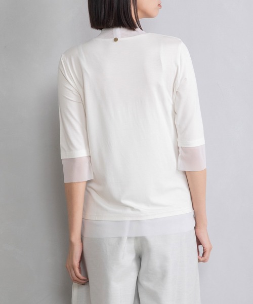 MARECHAL TERRE(マルシャルテル)の「チュールレイヤードプルオーバー(Tシャツ/カットソー・レディース・ホワイト/ライトグレー/ブラック/ブルー × パープル・MEDIUM)」の22枚目の写真