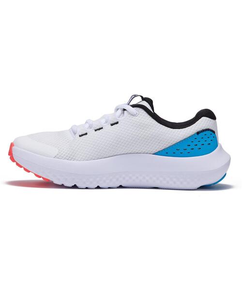 UNDER ARMOUR(アンダーアーマー)の「UAサージ4 3D(ランニング/KIDS)(スニーカー・キッズ・ホワイト・24.0cm/24.5cm/25.0cm/22.5cm/23.0cm/23.5cm)」の2枚目の写真