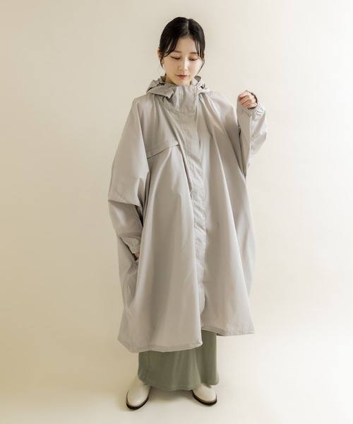 あいこ♡MOUSSY⭐︎トレンチ　ポンチョ WEB限定』because Mods Poncho（レインコート/ポンチョ