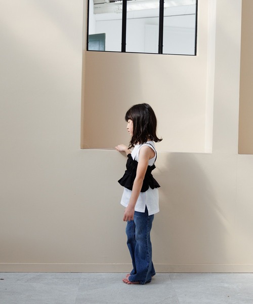 LOWRYS FARM（ローリーズファーム）の「ＩＮＤＩＡＩＳ２ＷＡＹキャミソール　112147（キャミソール・キッズ・ホワイト/ブラック・120cm/110cm/150cm/140cm/130cm）」の11枚目の写真