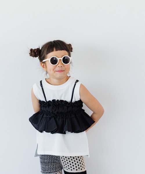 LOWRYS FARM（ローリーズファーム）の「ＩＮＤＩＡＩＳ２ＷＡＹキャミソール　112147（キャミソール・キッズ・ホワイト/ブラック・120cm/110cm/150cm/140cm/130cm）」の19枚目の写真