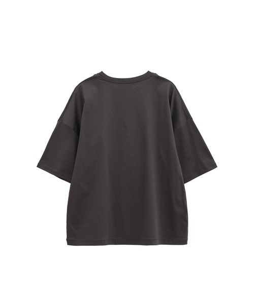 1er Arrondissement（プルミエアロンディスモン）の「コットンスムースＴシャツ（Tシャツ/カットソー・レディース・オフホワイト/チャコールグレー/ブラック・FREE）」の10枚目の写真