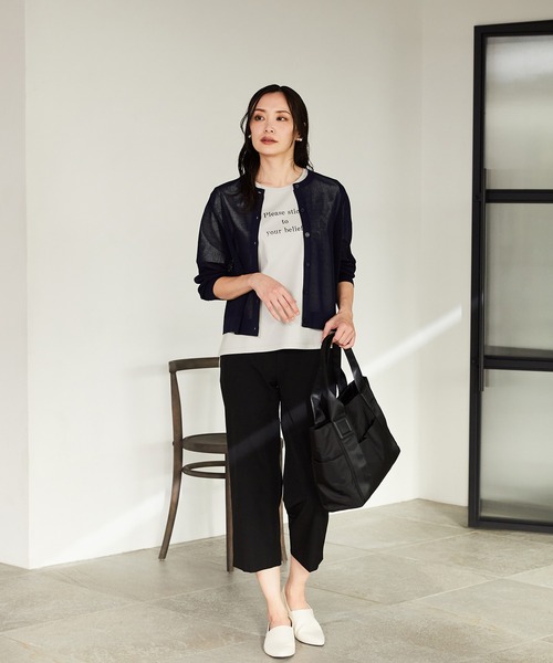 A/C DESIGN BY ALPHA CUBIC（エーシーデザインバイアルファキュービック）の「【EC別注】軽量A4トートバッグ 【A4・ノートパソコン・タブレット収納可能】【追加2】（トートバッグ・レディース・モカ/ブラック/チャコールグレー・フリー）」の6枚目の写真