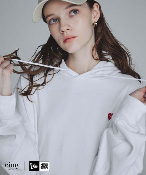 NEW ERA（ニューエラ）の「【eimy istoire×NEW ERA】 Sweat Pullover Hoodie one-piece（ワンピース・レディース・ホワイト/ブラック・FREE）」の9枚目の写真