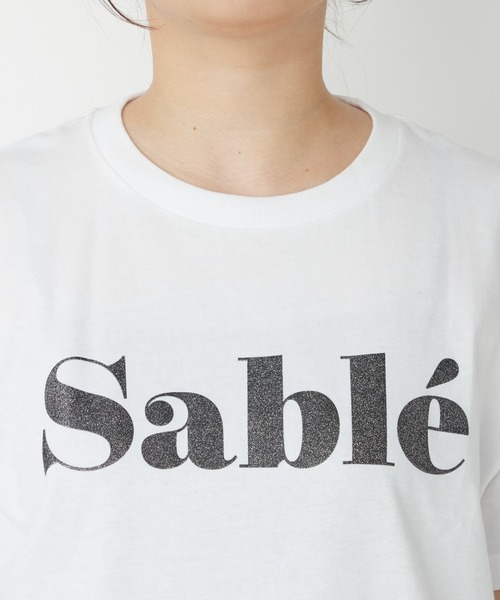 un dix cors（アンディコール）の「Sable箔プリントTee（Tシャツ/カットソー・レディース・ホワイト/ブラック・FREE）」の20枚目の写真