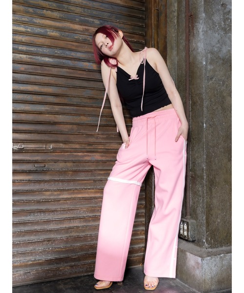 DURAS（デュラス）の「Velour ribbon cammy（キャミソール・レディース・イエロー/ブラック・FREE）」の5枚目の写真