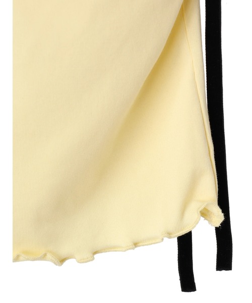 DURAS（デュラス）の「Velour ribbon cammy（キャミソール・レディース・イエロー/ブラック・FREE）」の11枚目の写真