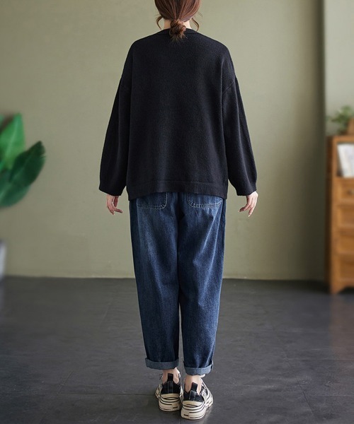 Miniministore(ミニミニストア)の「ニットカーディガンレディース 春秋冬韓国(カーディガン/ボレロ・レディース・ベージュ/ブルー/オフホワイト/イエロー/ブラック/ブラウン/レッド・FREE)」の10枚目の写真