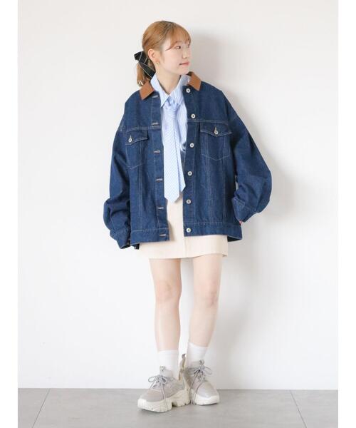 ehka sopo（エヘカソポ）の「ネクタイ付きシャツ（シャツ/ブラウス・レディース・イエロー/グリーン/サックスブルー/オフホワイト・F）」の6枚目の写真