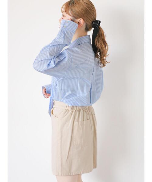 ehka sopo（エヘカソポ）の「ネクタイ付きシャツ（シャツ/ブラウス・レディース・イエロー/グリーン/サックスブルー/オフホワイト・F）」の8枚目の写真