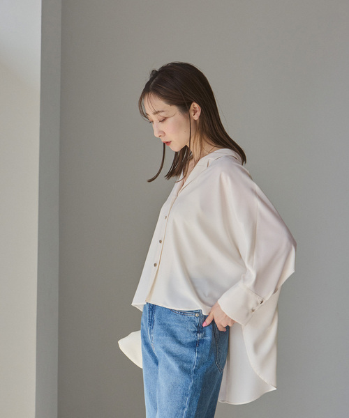 Noble（ノーブル）の「ゴールドボタンニュアンスシャツ（シャツ