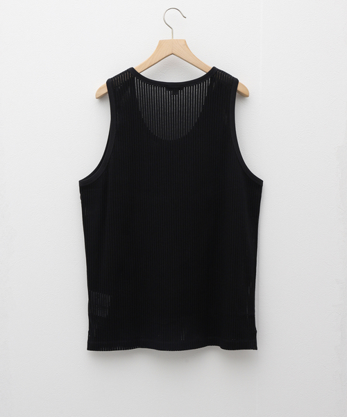 SUNSPEL（サンスペル）の「【SUNSPEL / サンスペル】Linear Mesh Vest（タンクトップ・メンズ・アイボリー/ブラック・LARGE/MEDIUM）」の3枚目の写真