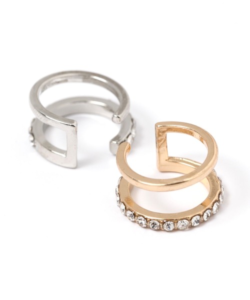 LAKOLE(ラコレ)の「ビジューダブルイヤーカフ2 / 114091(イヤーカフ・レディース・その他1/その他2・FREE)」の5枚目の写真