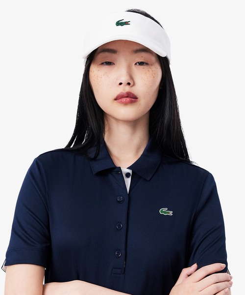 LACOSTE ポロシャツ UPF50＋ ミニプリントウルトラドライゴルフ
