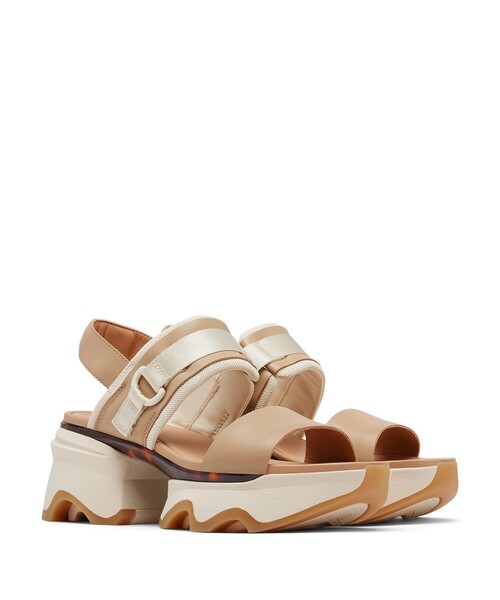 SOREL（ソレル）の「SOREL／キネティックインパクト スリングバックヒール サンダル／厚底サンダル／ソレル／軽量／高反発クッション（サンダル・レディース・ブラック/ベージュ/ブラック系その他/ベージュ系その他/ピンク・25.0cm/24.5cm/26.0cm/25.5cm/23.0cm/24.0cm/23.5cm/22.5cm）」の4枚目の写真