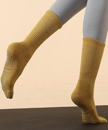 DAY CLOSET（デイ クローゼット）の「厚手滑り止め付きリブヨガトップス（ソックス/靴下・レディース）」