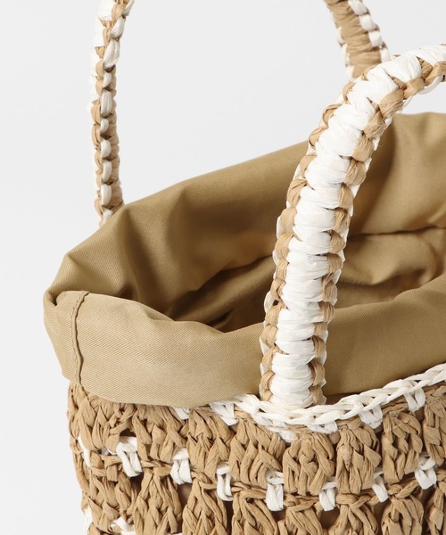 URBAN RESEARCH DOORS（アーバンリサーチドアーズ）の「ペーパー配色ミニバッグ（ハンドバッグ・レディース・ブルー系その他/ホワイト系その他/オレンジ系その他・ONE）」の13枚目の写真