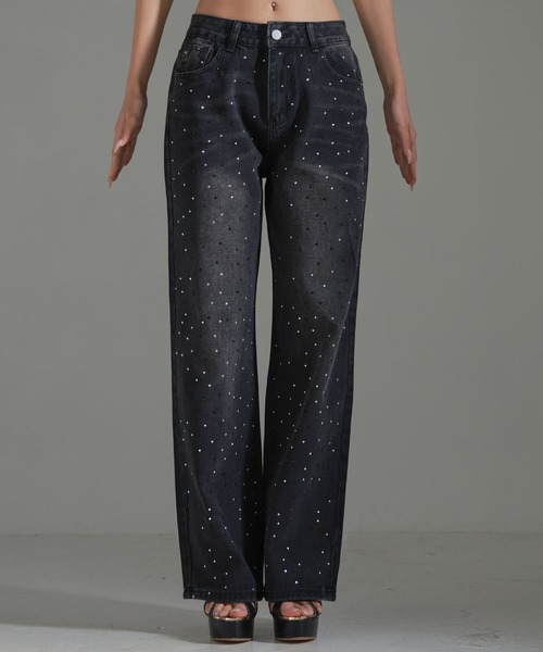 ビジューストーンデニム（デニムパンツ）｜Diable baiser（ディアブルベーゼ）