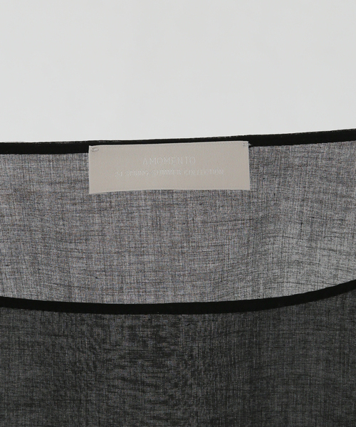 AMOMENTO（アモーメント）の「【AMOMENTO / アモーメント】SHEERCOTTON DRAWASTRING TOP AM24SSW07T0（シャツ/ブラウス・レディース・ブラック・SMALL）」の11枚目の写真