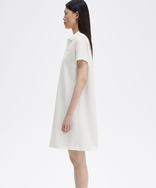 FRED PERRY（フレッドペリー）の「Lace Tape Pique Dress（ワンピース・レディース・ホワイト・8/10）」の9枚目の写真