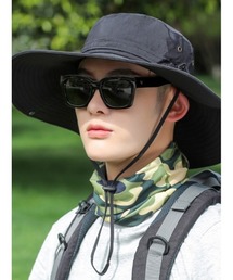 STYLEBLOCK | 顎ひも付きツバ広サファリハット(ハット)